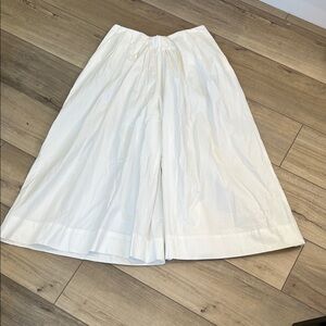 Free People White Wide Leg Pants